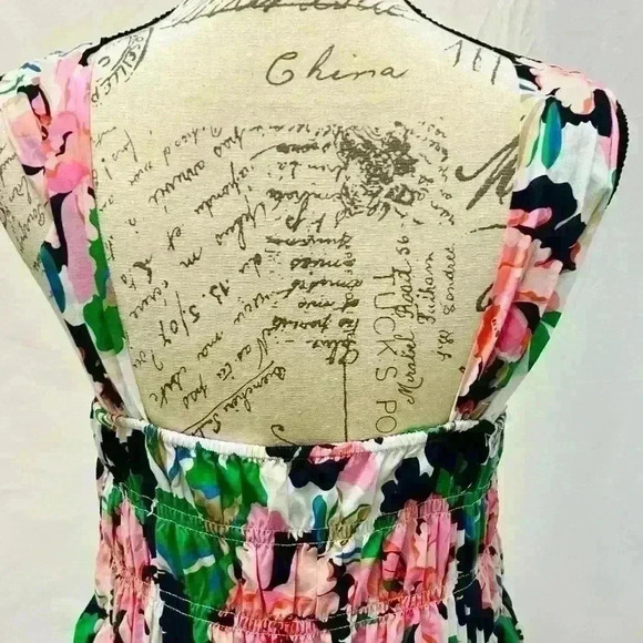 Tommy Hilfiger Women's Isla Floral Smocked Midi Dress size 16 - Picture 9 of 16